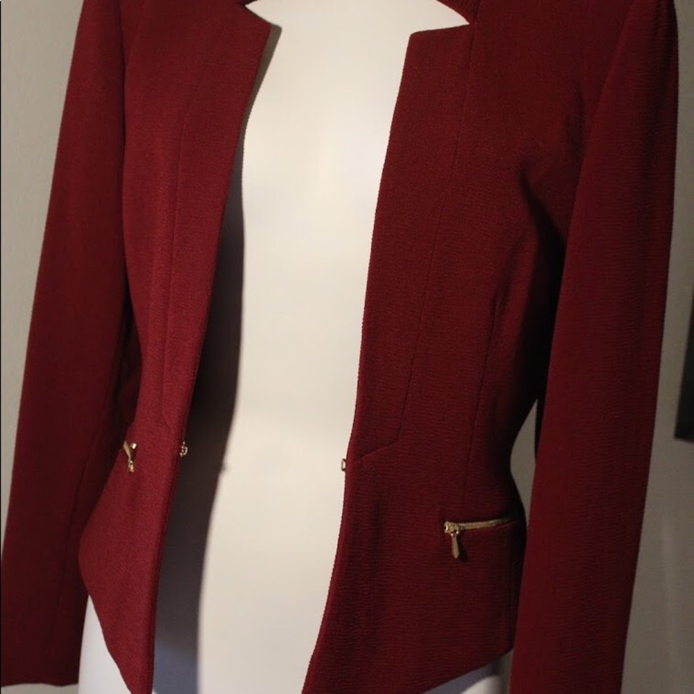 Tahari Brick Red Blazer